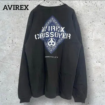 AVIREX 24AW 반다나 패치 프린트 롱 T셔츠