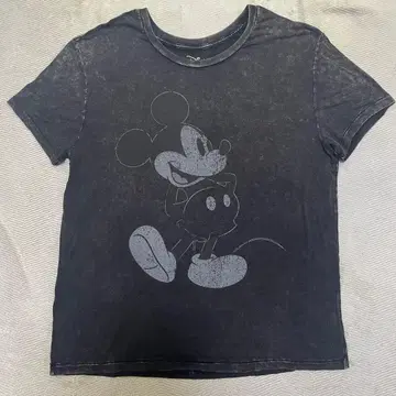 미키마우스 티셔츠 빈티지 싱글 스티치 블랙 표기 사이즈 2XL