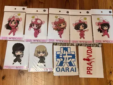 걸즈 앤 판처 방수 야외 대응 스티커 안코 수트 9장 세트