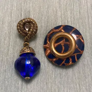 빈티지 이탈리아제 아지메 디자인 귀걸이