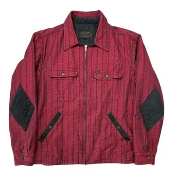 RJB 엘보 패치 집업 자켓 레드 40