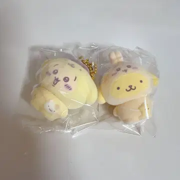 산리오 치이카와 (먼작귀) 콜라보 플로키 마스코트 토끼 폼폼푸딩