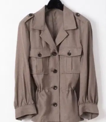 Gracecontinental 린넨 터치 밀리터리 자켓