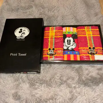 미키마우스 프린트 타월 3개 세트