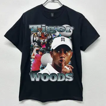 타이거 우즈 [ L 사이즈 ] T셔츠 블랙