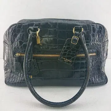 [J&M DAVIDSON] VIVI 가죽 핸드백 대용량 악어 무늬