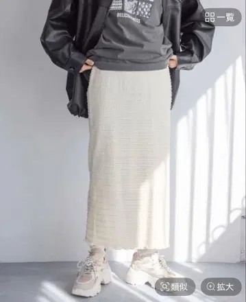 LOWRYS FARM 미니 셔링 타이트 스커트