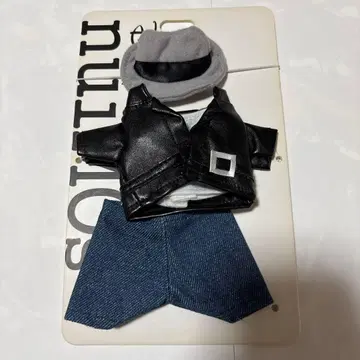 누이모즈 코스튬 가죽풍 라이더 자켓 데님 팬츠 모자