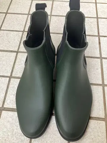 HUNTER 레인부츠 UK7 올리브 그린