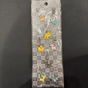 포켓몬 이브이 진화계 메탈 참 8개 세트 전국 도감