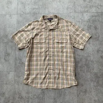 Patagonia 반디토 체크 셔츠 반팔 M 사이즈 웨스턴