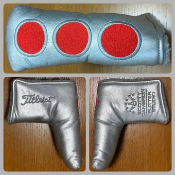 초레어 극상품 스튜디오 셀렉 정품 퍼터 커버 헤드커버 타이틀리스트 실버