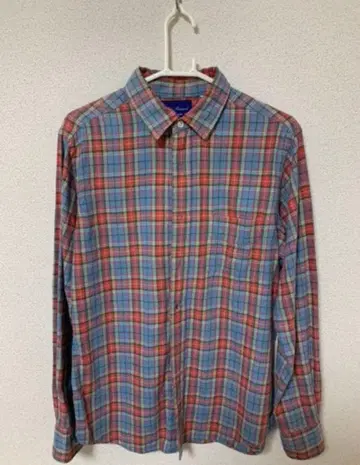 어반 리서치 체크 무늬 긴팔 플란넬 셔츠