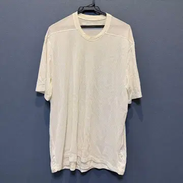 율리우스 JULIUS 메쉬 화이트 티셔츠 ERRORED;