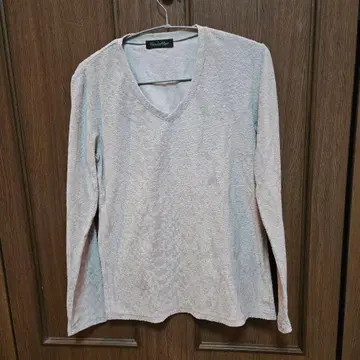 Tornado Mart 그레이 V넥 긴팔 티셔츠