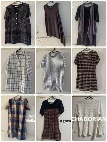 [4월 중 처분] 튜닉 기장 티셔츠 등 묶음 판매