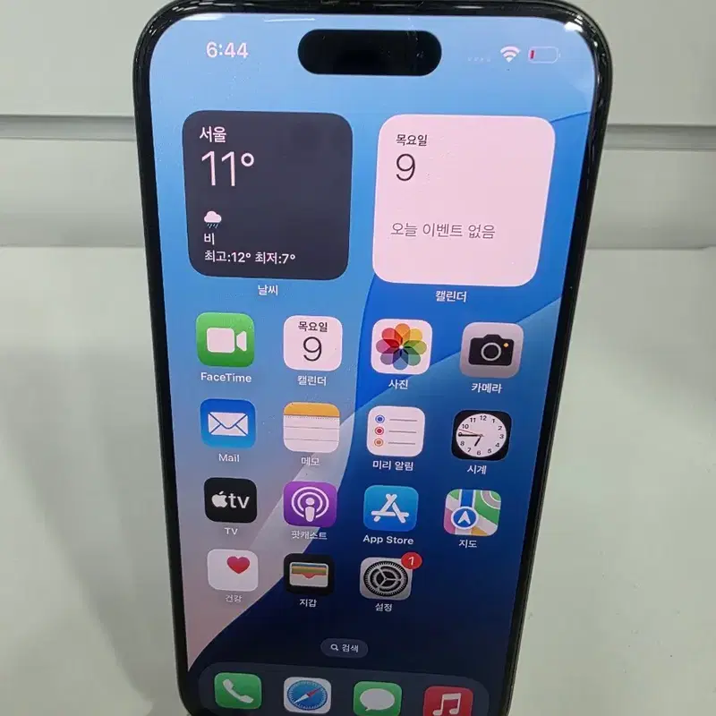 아이폰15프로 128GB 블랙 배터리100 부산중고폰