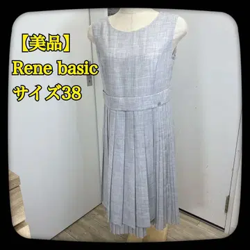 [ 새상품급 ] Rene basic 슬리브리스 원피스 플리츠 맥시풍 38
