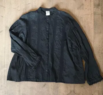 사만사모스2 KAZUMI 씨 콜라보 벨기에 린넨 레이스 블라우스