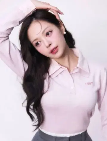 eimy istoire 더블 컬러 디자인 니트 벚꽃