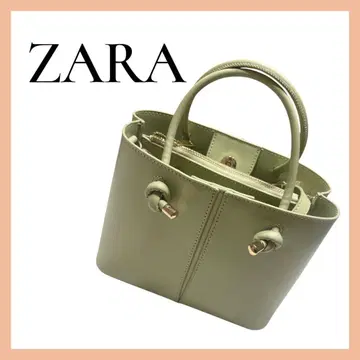 ZARA 자라 [ 미사용 새상품 ] 라이트 그린 핸드백 숄더백