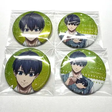 블루 록 다코 시리즈 트레이딩 반짝반짝 캔뱃지 이사기 요이치 4개 세트