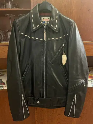 Dry Bones 드라이 본즈 가죽 자켓 50s 스타일 (36)