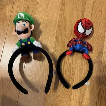루이지 스파이더맨 머리띠 세트