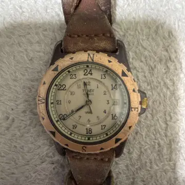 TIMEX 쿼츠 손목시계 방수 가죽