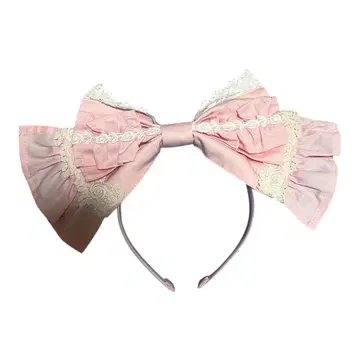 베이비더스타즈 샤인브라이트 핑크 리본 머리띠
