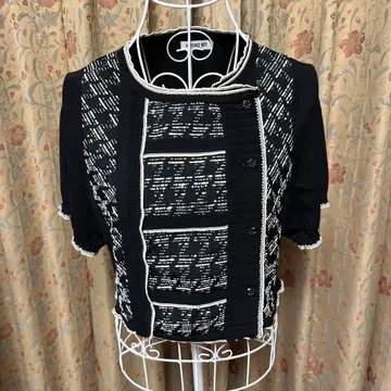 히로코비스 hiroko BIS 볼레로 기장 기하학 블랙 11호