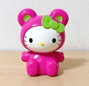 헬로키티 저금통 핑크 인형옷 키티 세로 약 10cm 희귀 레어