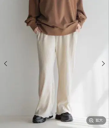 LOWRYS FARM 샤이니 벨로아 팬츠