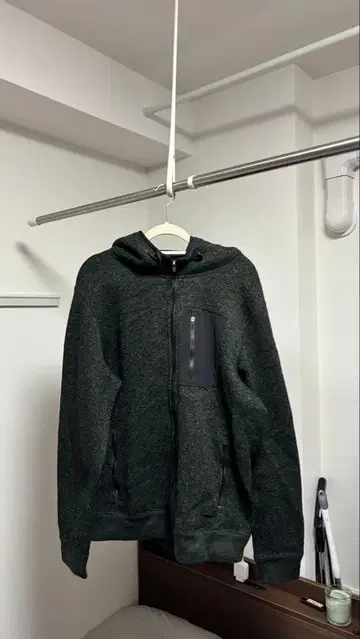 Abercrombie Fitch 다크 그레이 플리스 후디