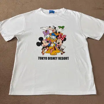 도쿄 디즈니 리조트 T셔츠 미키마우스와 친구들 M