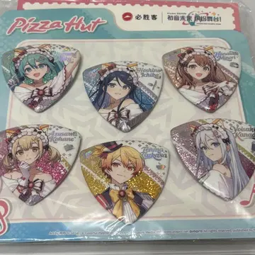 중국 한정 피자헛 콜라보 캔뱃지 피크풍 프로세카 프로젝트 세카이