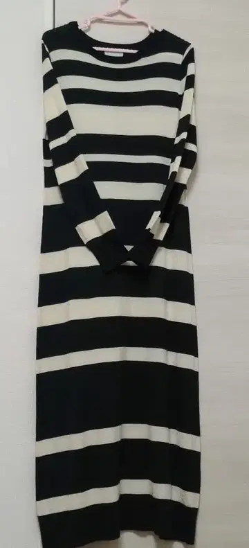 RAY BEAMS 스트라이프 긴팔 원피스