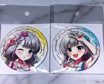 데레마스 히사카와 나기 히사카와 하야테 글리터 캔뱃지 새상품 애프터 파티