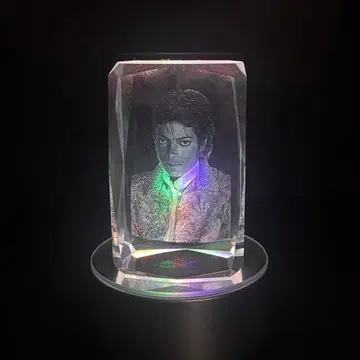 마이클 잭슨 크리스탈 라이트 부착 3D 오브제