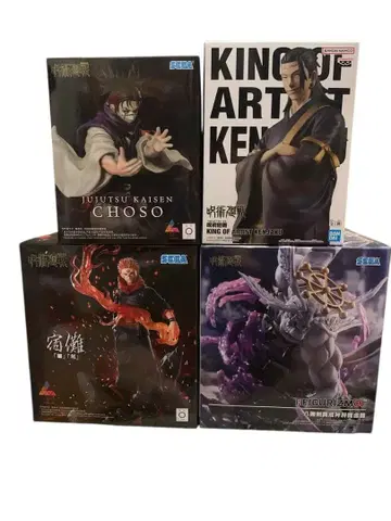 주술회전 스쿠나 쵸소우 마허라 켄자쿠 피규어 4종 세트