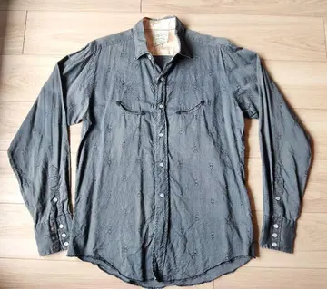 50s H bar C 웨스턴 셔츠 블랙 무지 빈티지