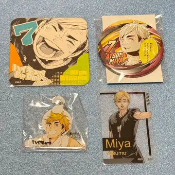 하이큐!! 미야 아츠무 팬파크 캔뱃지 코스터