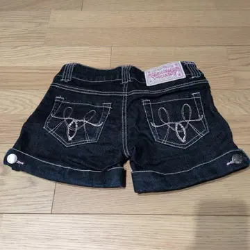TRALALA풍 다크 데님 숏팬츠 (S~M)