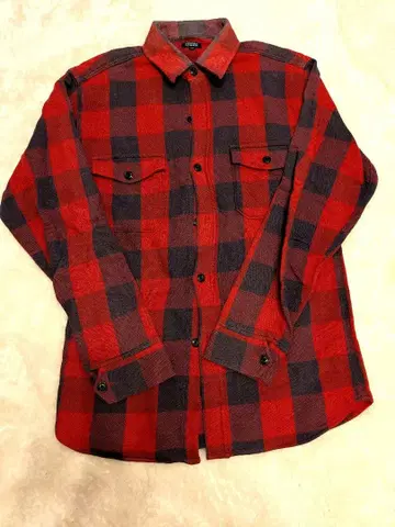 CORRECTO 빨검 체크 플란넬 셔츠