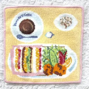 코메다 커피 셔닐 직조 손수건