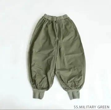 [HARVESTY] 밀리터리 그린 벌룬 실루엣 팬츠 서커스 팬츠