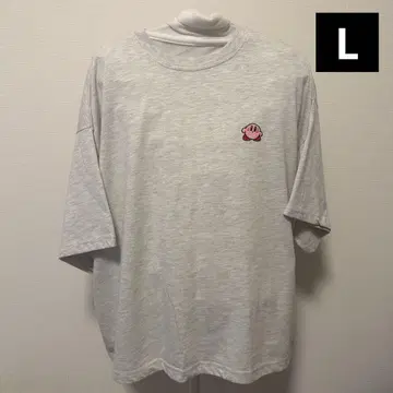 별의 커비 여성용 T셔츠 L사이즈 자수 원포인트