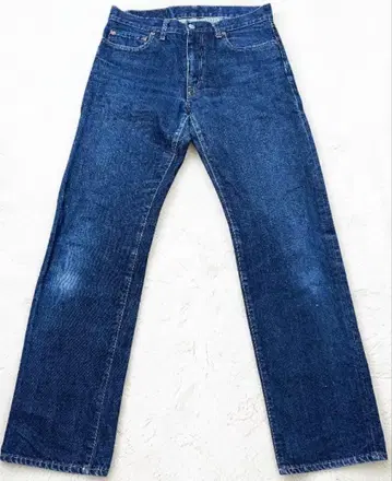 BLUE BLUE 탄력 데님 W32 색빠짐 세로빠짐 분위기