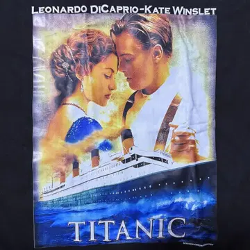 타이타닉 T셔츠 블랙 XL 레오나르도 디카프리오