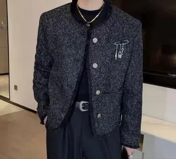 미사용 새상품 트위드풍 자켓 호스트 멘지하 아이돌 쟈니즈 한국